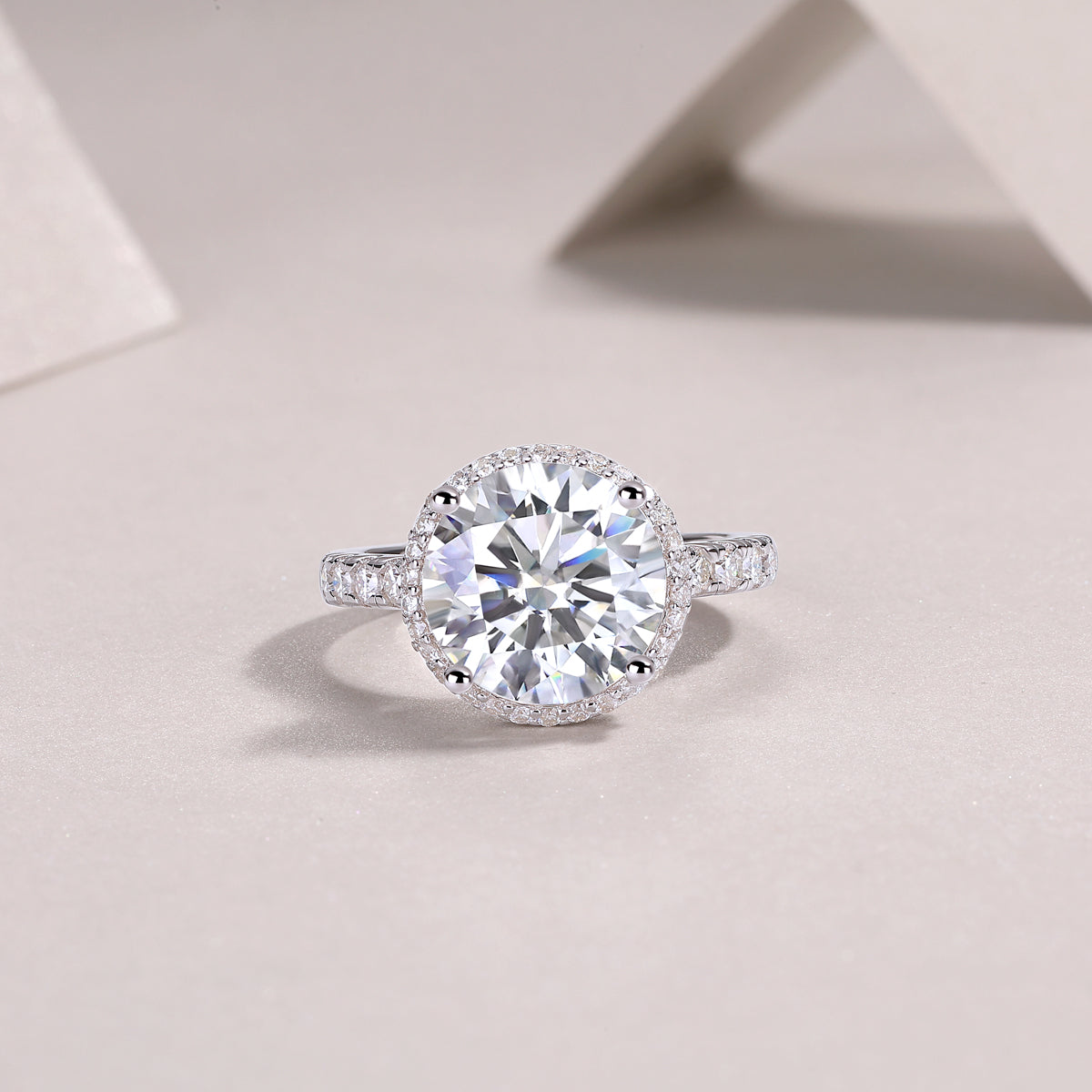 Starry Sky - A Fashionable And Luxurious Jewelry Piece Set With 5-carat Moissan Diamond S925 Sterling Silver And Platinum-plated Diamond